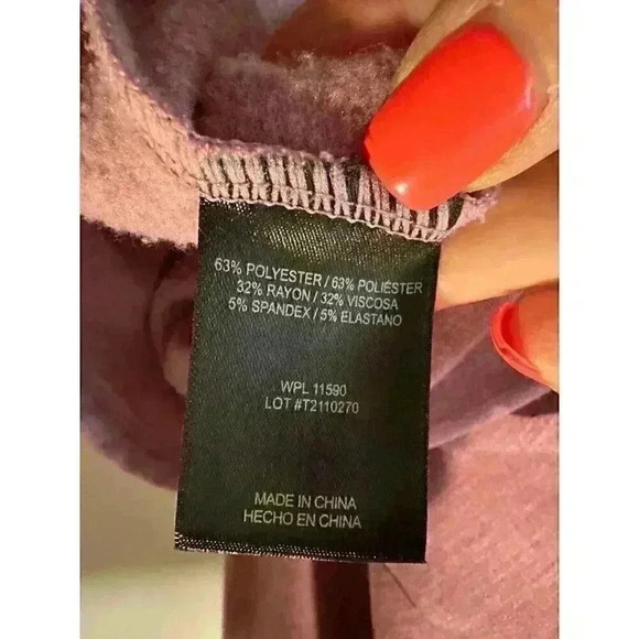 Womens 32 degree Heat lightweight l/s Rose hoodie size small - Picture 5 of 5